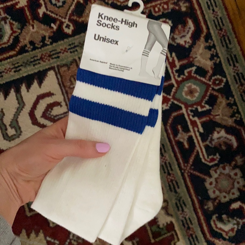 American Apparel striped knee high socks